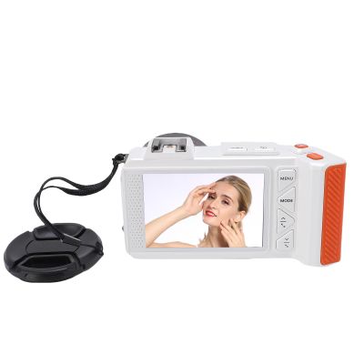4K 70MP FHD Digital Camera with Dual Screens, Autofocus F1.8 DSLR Camera with WiFi Instant Sharing, 50X Digital Zoom, Fill Light (White)