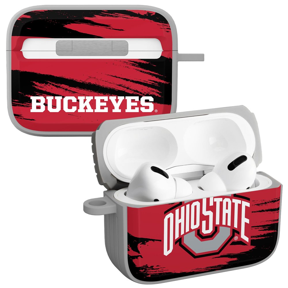 Affinity Bands Ohio State Buckeyes HDX Case Cover Compatible with Apple AirPods Pro 1 & 2 (Paint Stripe)