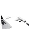 Tofficu 3 USB c to Multi USB Ethernet Adapter for Laptop Type c to Ethernet Adapter White view 3