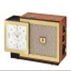 B7800 Precision Tone Modern Clock Radio  Bulova 150th Anniversary Edition, Solid American Walnut Case, Bluetooth Speaker, FM Radio, USB-A & USB-C Charging, Lighted Dial, Alarm with Snooze view 1