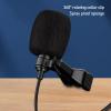 Microphone for Camera,Wireless Lavalier Microphone,Double Lav Lapel Microphone with Noise Reduction,Professional Lapel Mic for Record Interview,Vlogs,Tiktok view 2