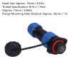 Aramox SP16 SP16 Soft Aviation Aviation Connector for Instruments, Copper Material for Program Controlled by The Program (4-core (250V 5A)) view 2