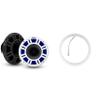 KICKER 48KMXL8 8" LED Horn-Loaded Marine Speakers & 47KLSR8 8-Inch LED Spacer Rings Bundle view 1