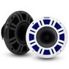 KICKER 48KMXL8 8" LED Horn-Loaded Marine Speakers & 47KLSR8 8-Inch LED Spacer Rings Bundle view 2