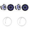 KICKER ( 2 Pair 51MSC8 8" LED Premium Marine Speakers & 47KLSR8 8-Inch LED Spacer Rings Bundle view 1
