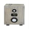 B7801 Fidelity Retro Modern Clock Radio  Bulova 150th Anniversary Edition, Solid American Ash Case, Bluetooth Speaker, FM Radio, USB-A & USB-C Charging, Lighted Dial, Alarm with Snooze view 3