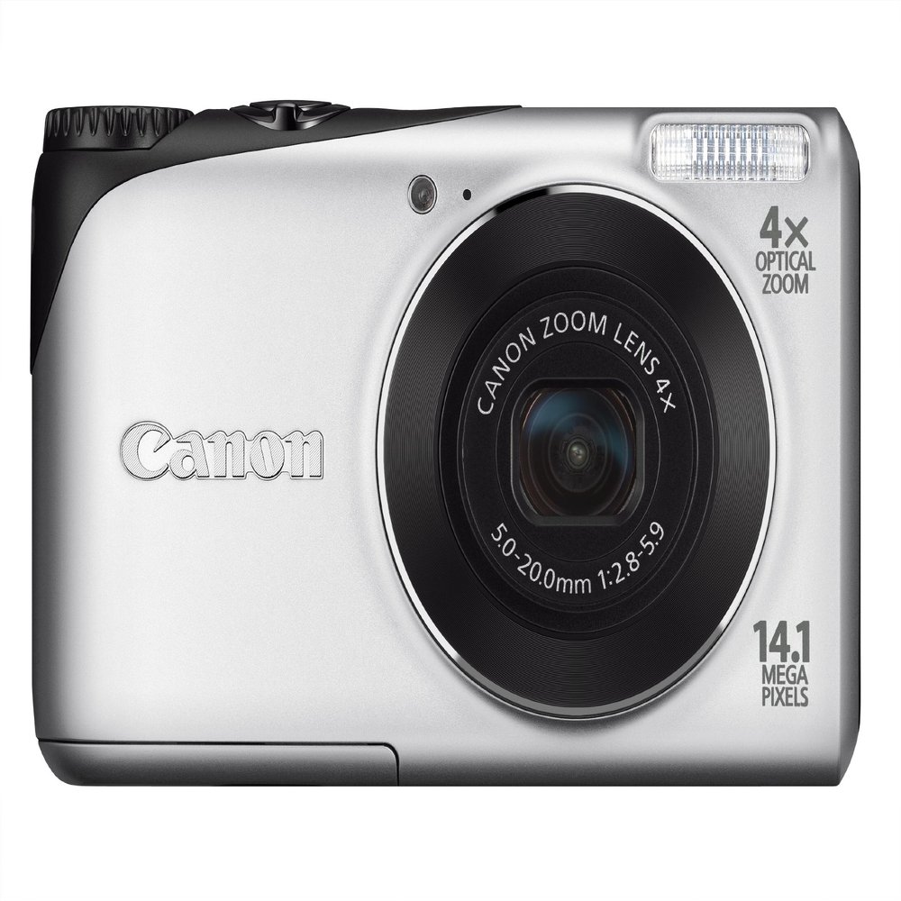Canon Powershot A2200 14.1 MP Digital Camera with 4x Optical Zoom (Silver) (Renewed)