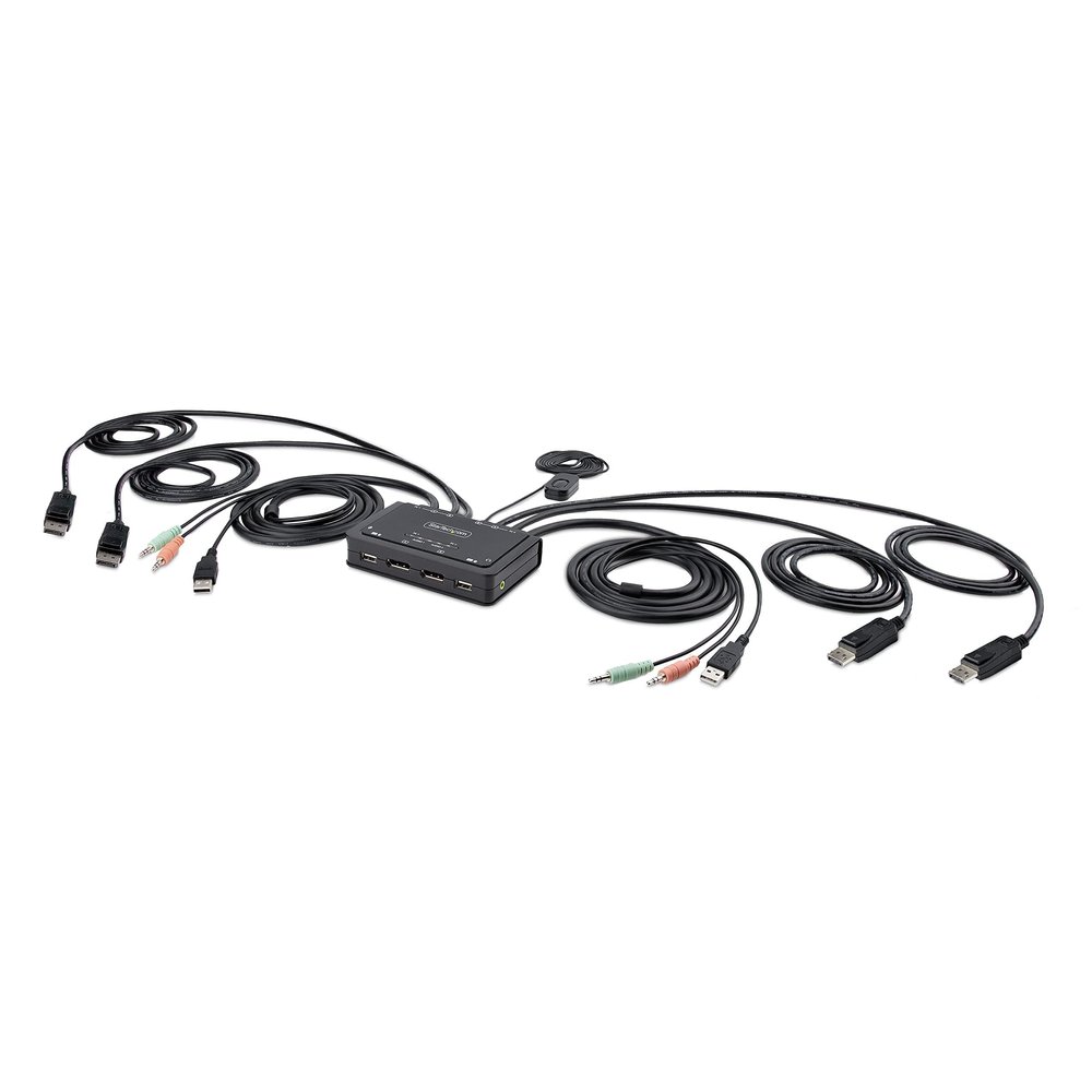 2 Port Dual Monitor KVM Switch