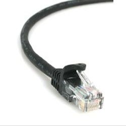 10 ft Black Snagless Category 5e- 350 MHz- UTP Patch Cable