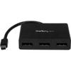 Mini Displayport 1.2 to Triple Head Displayport Multi Monitor MST Hub view 1