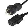 3 ft. NEMA 5-15P to C13 Hospital-Grade Power Cord view 1