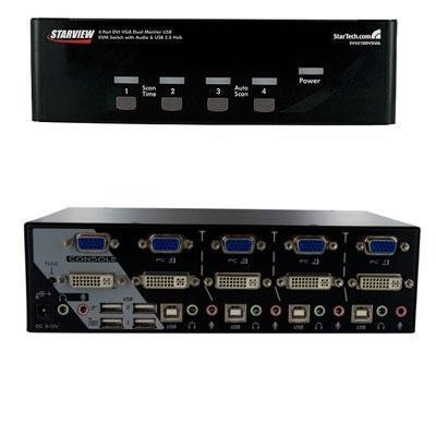 4-Port Dual Dvi USB Kvm Switch