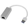 USB 3.0 to Gigabit Network Adapter - Silver view 1