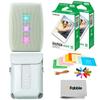 Fujifilm Instax Mini Link 3 Smartphone Printer  Sage Green Bundle with a Matching Protective Case, Twin Pack Instant Film (20 Sheets), Hanging Photo Frames, and Premium Microfiber Cleaning Cloth view 1