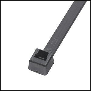 11 in. Ultra Violet Black Cable Tie, 50 lbs - Pack of 100