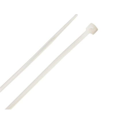 4 in. Cable Tie, White - Pack of 100