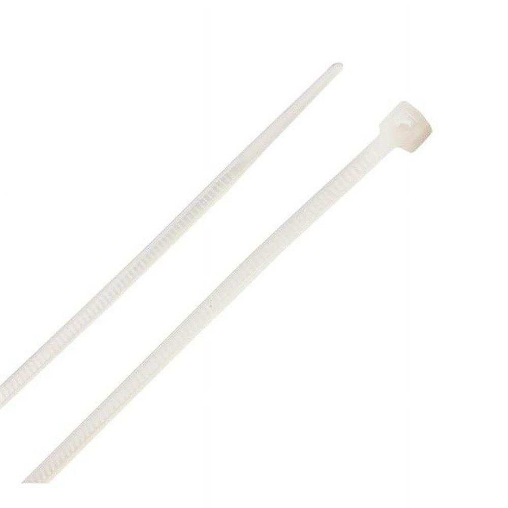 4 in. Cable Tie, White - Pack of 100