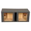 12 in. Dual Square Vented Subwoofer Speaker Enclosure Box, Black view 1