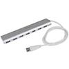 7-Port Compact USB 3.0 Hub with Built-in Cable view 1