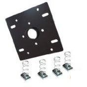 Dual Unistrut Ceiling Adapter with Hardware - Black