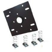 Dual Unistrut Ceiling Adapter with Hardware - Black