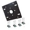 Dual Unistrut Ceiling Adapter with Hardware - Black view 1