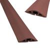 37 in. D-2 Rubber Duct Cord Cover & Rubber Cable Protector Brown view 1