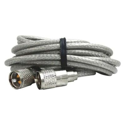 12 ft. Belden Radio Plug-Plug 95 Percent Clear Coax Cable