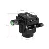 QXCIVR M-12 Monopod Tilt Head Panoramic Head Telephoto Bird Watching Ball Head with Quick Release Plate 1/4in Screw for Monopod(1pcs Plate) view 2