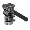 Tripod Head Metal Pan Tilt Head Plate Telescopic Handle for Compact Video Camera DSLR Camera(Gray) view 1