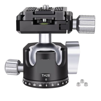 28/34mm Ball Tripod Ball Head Low Gravity Center 360 Panoramic CNC for Tripod Monopod Camera Load 15kg(TH28)