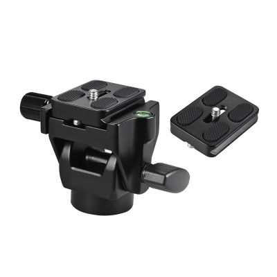 QXCIVR M-12 Monopod Tilt Head Panoramic Head Telephoto Bird Watching Ball Head with Quick Release Plate 1/4in Screw for Monopod(2pcs Plate)