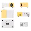 MVUYO Mini LED Projector 320x240P compatible Audio Home Media Player Beamer(D) view 4