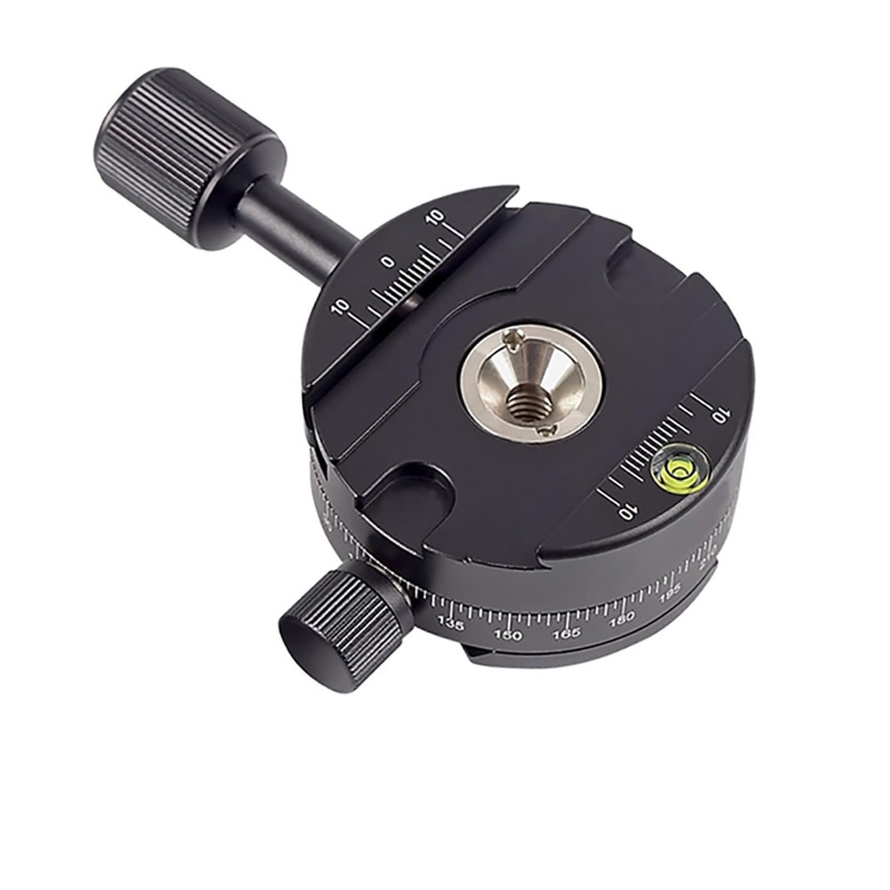 360 Tripod Head Camera Quick Release Clamp Panoramic Shooting Clamp Compatible with RRS Quick Release Plate(QJ-01)