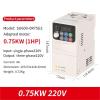 0.75KW 1.5KW 2.2KW 4KW Frequency Inverter 1P-3P 220V 3P-3P 380V Output Frequency Converter Variable Frequency Drive(0.75KW 220V 1-3PH W) view 2