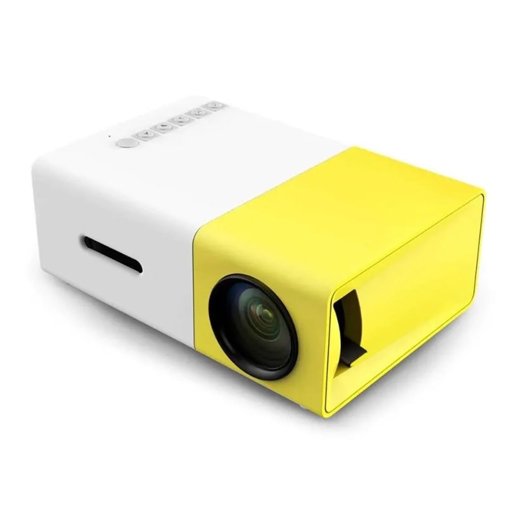 MVUYO Mini LED Projector 320x240P compatible Audio Home Media Player Beamer(E)