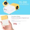 MVUYO Mini LED Projector 320x240P compatible Audio Home Media Player Beamer(E) view 3