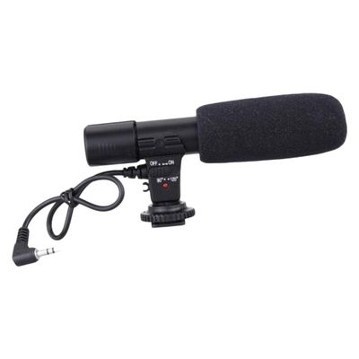 Tofficu Professional Interview Microphone for Camcorder Camera Phone Recording Mic for Filmmaking Vlogging Live Streaming Compact Design