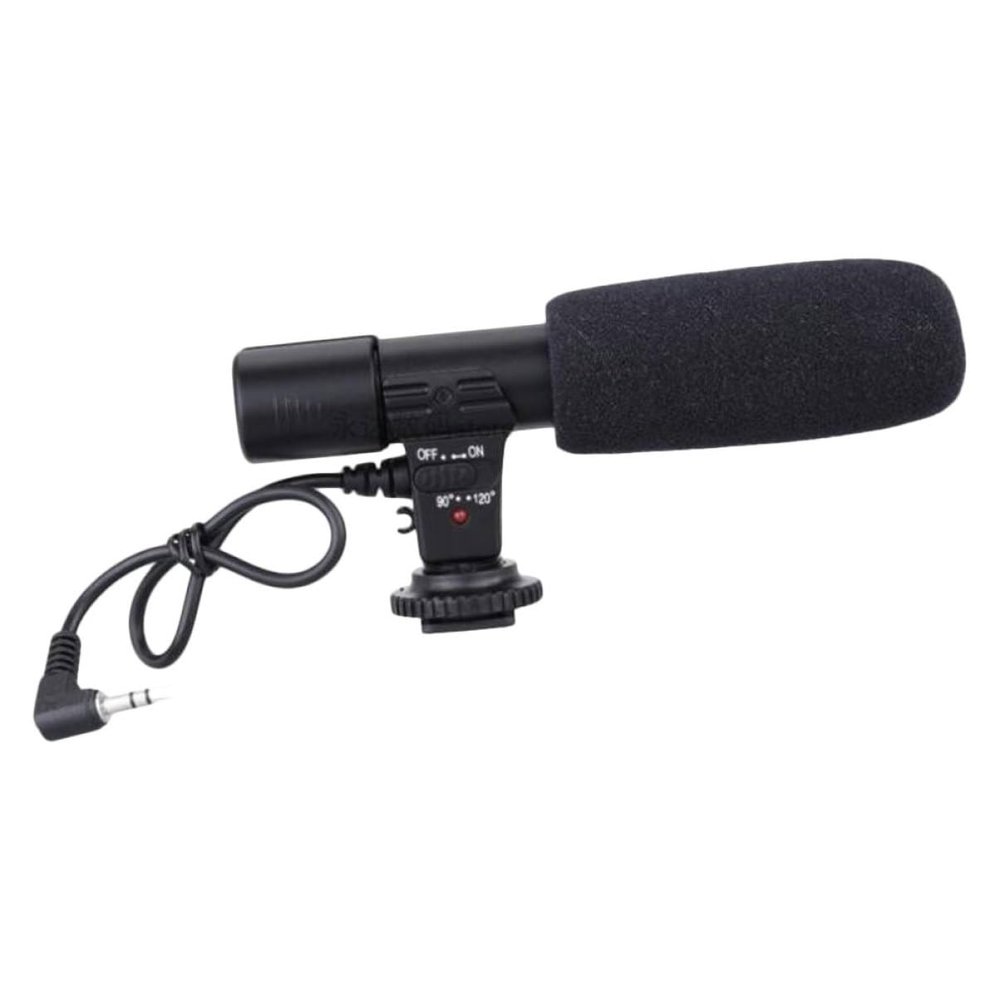 Tofficu Professional Interview Microphone for Camcorder Camera Phone Recording Mic for Filmmaking Vlogging Live Streaming Compact Design