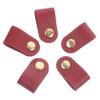 5pcs Double-Sided Leather Cable Organizer Straps Artificial Leather Cord Ties for Home and Office Practical Wire Management Fixing Straps view 1