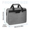 Jenlan Projector Carrying Case, 13.4 * 9.8 * 3.9in Projector Bag Large Bag with Accessories Pockets Adjustable Shoulder Straps Portable Storage Travel Case Compatible with Most Projectors view 2