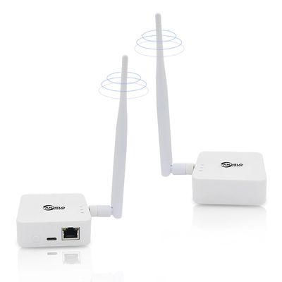 Wireless Bridge Point-to-Point, Ethernet Air Bridge Repeater,Long Range Wireless Access with High-Gain Antenna,typ c Power Port,2.4G WiFi Bridge Repeater,Supports 2600 feet Transmission Distance