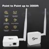Wireless Bridge Point-to-Point, Ethernet Air Bridge Repeater,Long Range Wireless Access with High-Gain Antenna,typ c Power Port,2.4G WiFi Bridge Repeater,Supports 2600 feet Transmission Distance view 2