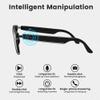 Piluyaa Smart Glasses Bluetooth Audio Glasses for Men Women with Dual Stereo Speakers, Open Ear Music &HD Calling, Touch &Voice Assistant, UV ProtectionBlack view 3