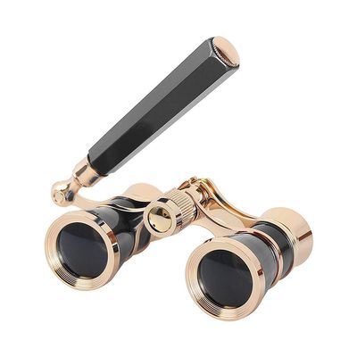 Protable Vintage Glasses Binocular with Handle Fashion Women Elegant Multipurpose Theater Horse