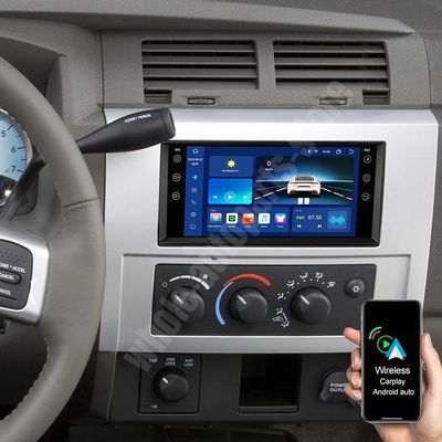 ikasus Car Navigation Player for Carplay/Android Auto 7 Inch Android 11 Bluetooth Automobile Music Player Compatible for Wrangler