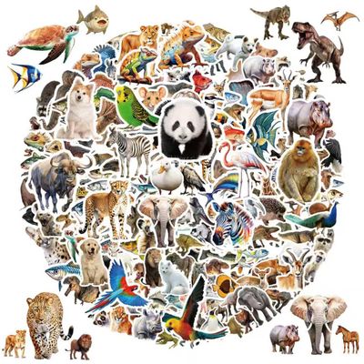 200 Pcs Cute Animal Stickers Bulk for Kids,Girls,Boys,Teens Adults.Waterproof Vinyl Kawaii Sticker Pack for Water Bottle Laptop, Phone.Teacher Reward Kids Stickers in Wild/Farm/Dinosaurs/Fish