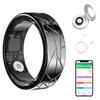 Smart Ring Health Tracker for Women Men, Heart Rate/Blood Oxygen/Sleep Tracker/Step Counter, Fitness Ring with Magnetic Charging Case, 5ATM Waterproof for IOS & Android, No Subscription Fee- Black 12 view 1