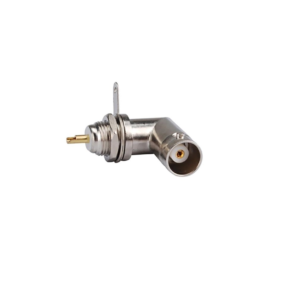 10pcs BNC Connector Panel Mount Female Bulkhead Right Angle with Solder Cup