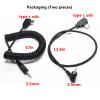 2.5mm-Type c USB for Sony A7CII Shutter Release Cable to A7V/ a7CR/ a7c ii/A6700/ZV-E1/ZV-E10 II 13.8in Flash Starter Remote Control Accessory Wire(2.5mm-Type c Cable 2pcs) view 2